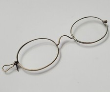 VICTORIAN EYE GLASSES CLIP ON EARLY READING S.K.N. COLLECTIBLE EYEGLASSES