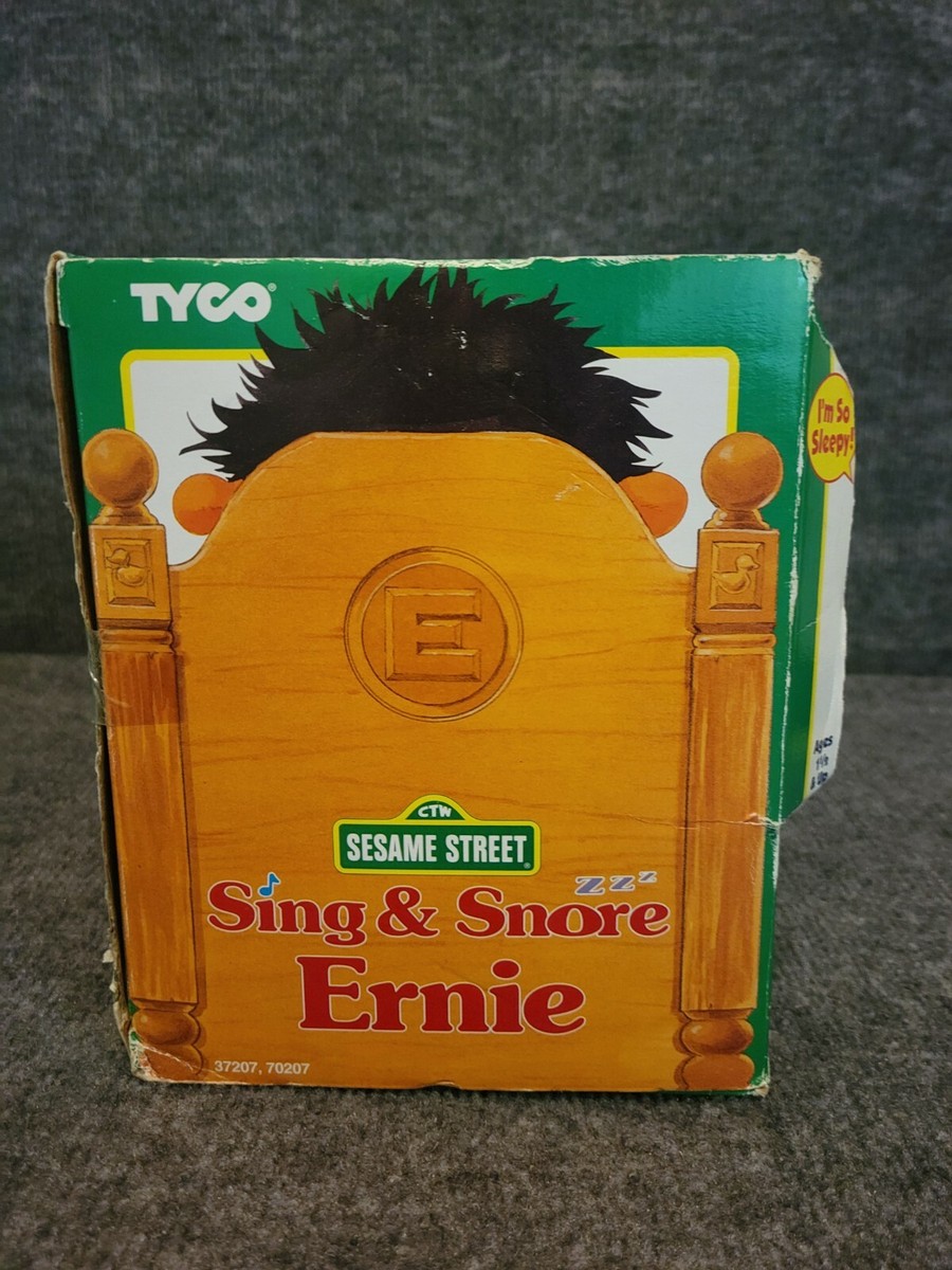 Vintage 1996 TYCO Sing & Snore Ernie Sesame Street for sale online