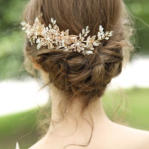 20 5 X 7cm Gold Handmade Flower Wedding Bridal Head Pieces Hair