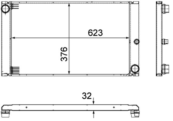 Mahle KüHler WasserküHler MotorküHler FüR BMW 7Er E65 E66 E67 730 Ld 745D 730D-image