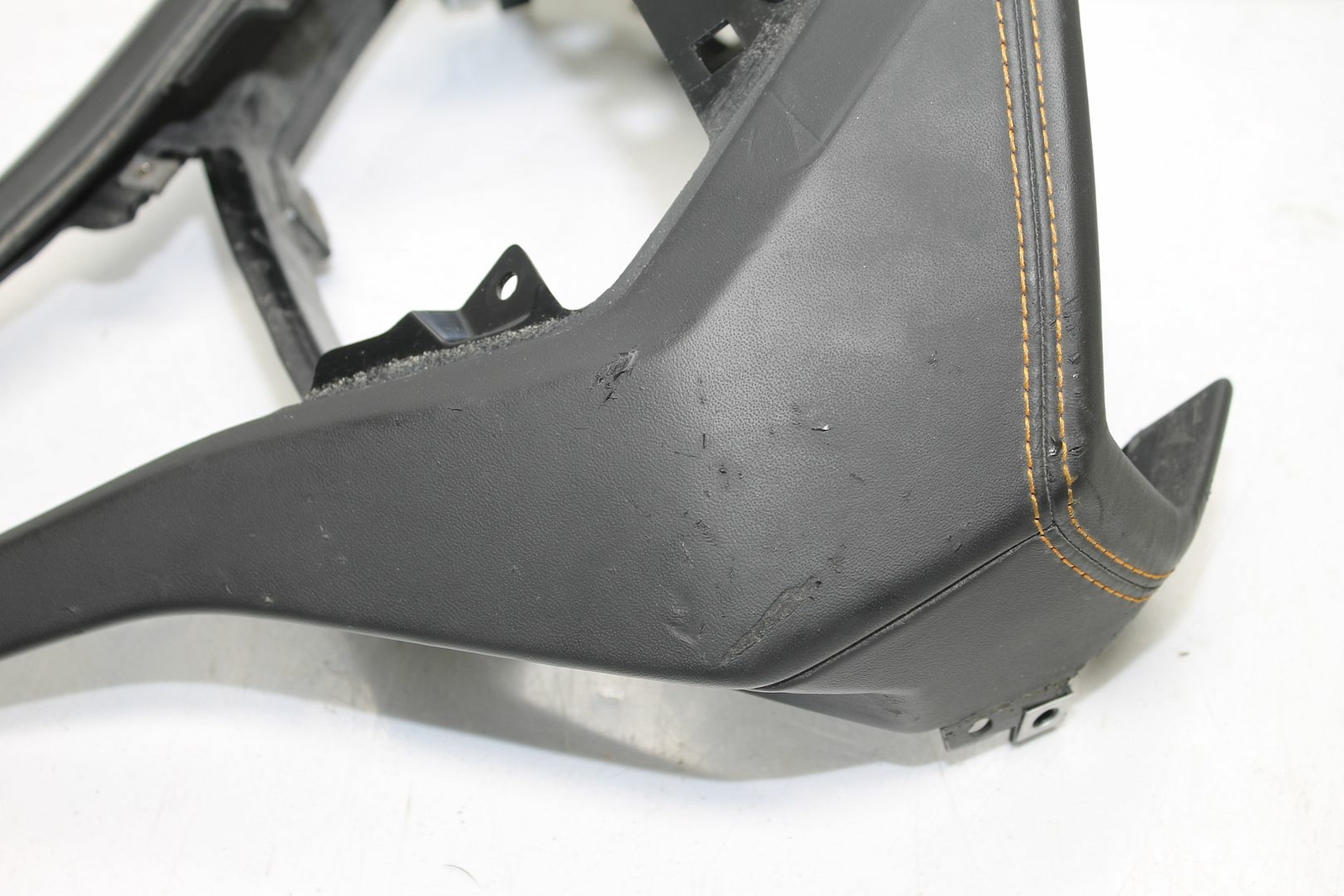 2019 LAMBORGHINI HURACAN GAUGE CLUSTER SURROUND HOOD ORANGE STITCHED 4T0858291