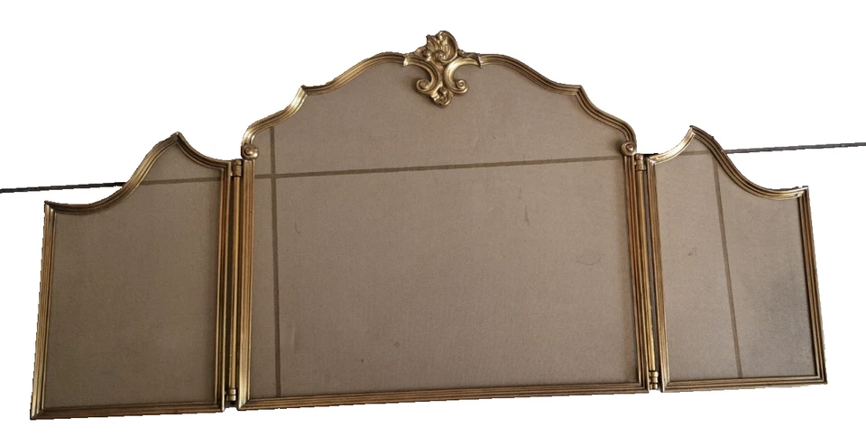 Pare-feu louis XV avec encadrement en bronze  haut 50 larg  101 cm - Photo 2/4