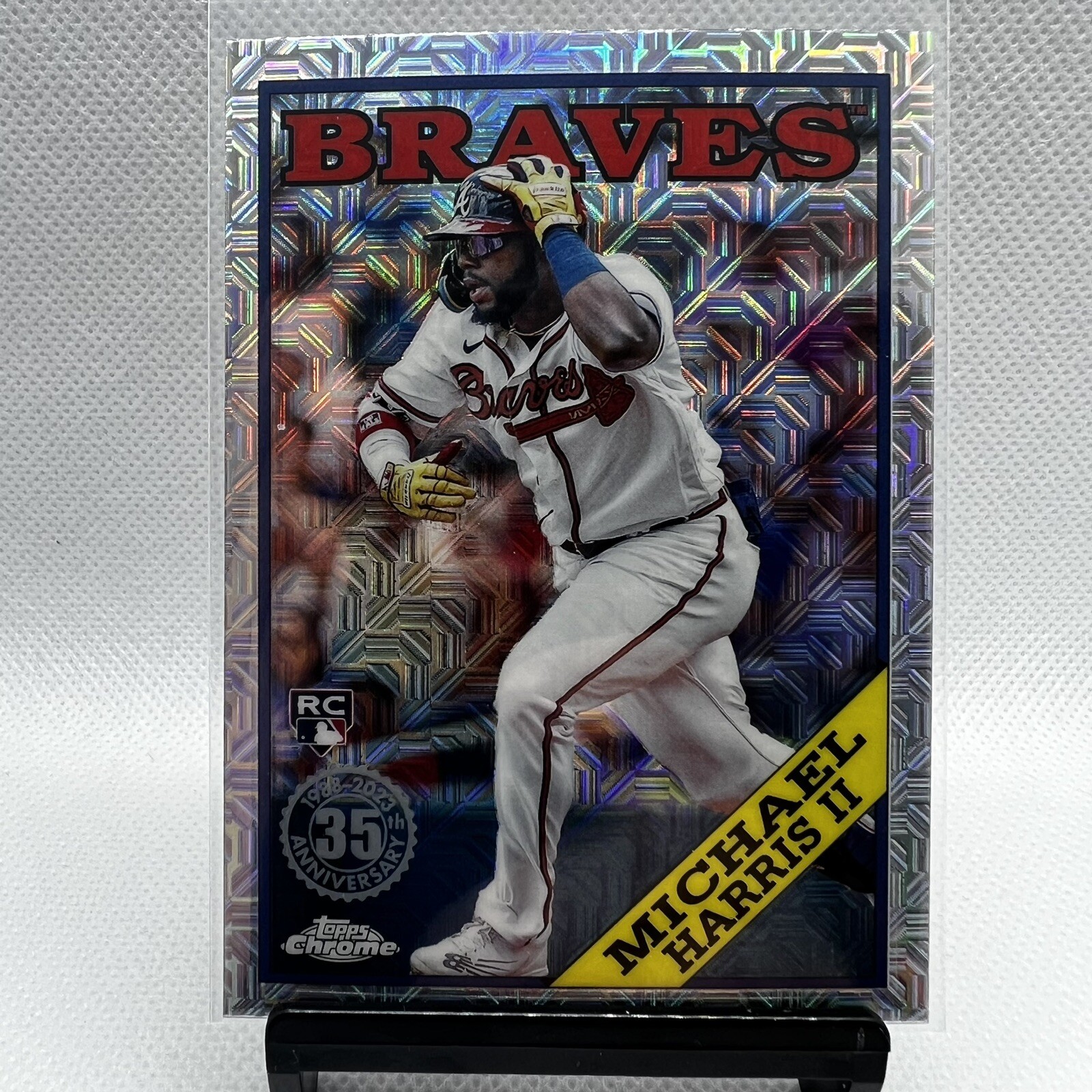 2023 Topps Michael Harris II  RC Rookie 1988 Silver Pack Mojo Refractor T88C-51