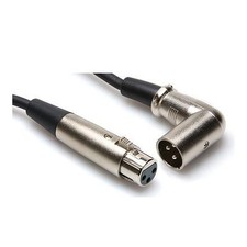 Hosa XRR-125 XLR Female to Right Angle XLR Male Patch Cable