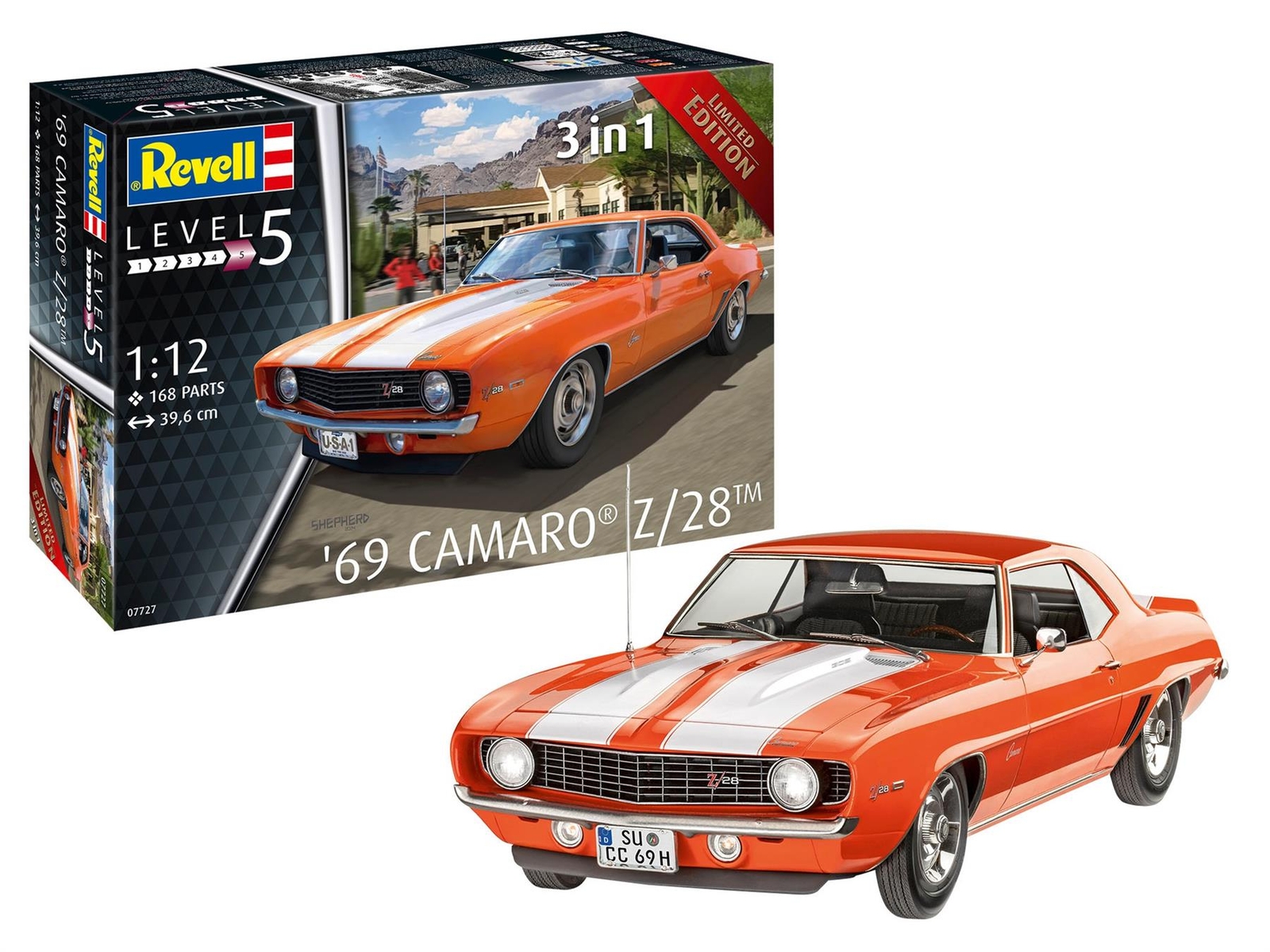 Revell 1:12 '69 Chevy Camaro Model Kit - 07727