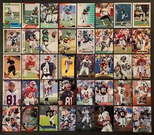 Lot of 80 Different TERANCE MATHIS Football Cards 1990-2002 FB3310