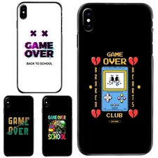 simple Game Over normal Hard TPU Case For Apple iPhone 12 13 14 15 16 Pro