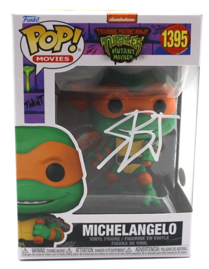 Shamon Brown Jr. Michelangelo Turtle TMNT 1395 Signed Funko Pop