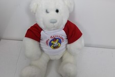BABW Build a Bear White Bear Plush 15" With Happy Birthday T-Shirt