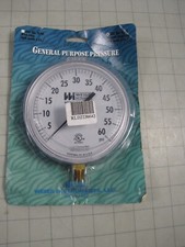 Weiss 4CTS-060 Pressure Gauge 0-60 PSI 4-1/2" Stainless Steel Case 1/4" NPT NEW