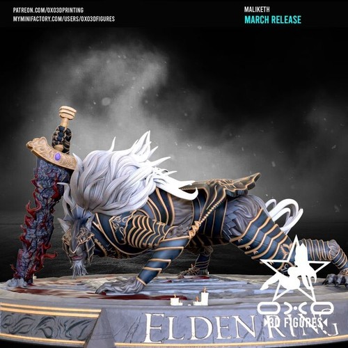 OXO 3D beautiful 1:12 resin figure Maliketh Elden Ring - 第 10/14 張圖片