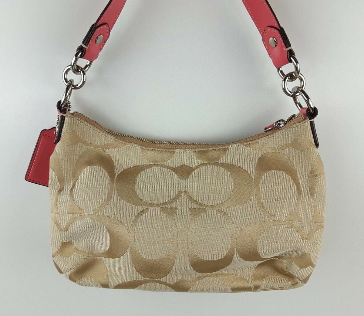 COACH / ショルダーバッグ/--/f19218 Coach Signature Stripe Demi Shoulder Bag Handbag F19218 Purse