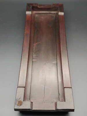 福建软木雕红酸枝底座Vintage Chinese Cork Wood Carved County