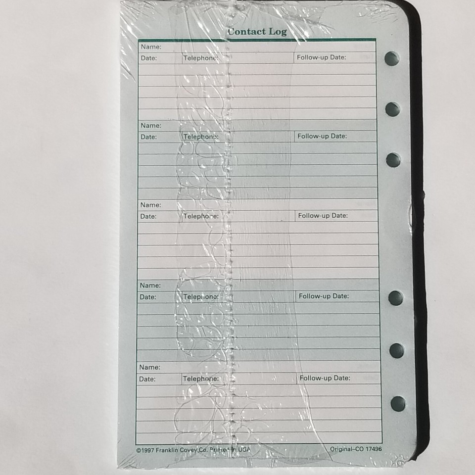 Franklin Covey Refills Inserts CHOOSE Lined Pages Envelopes Client Log Franklin covey refills inserts choose lined pages envelopes client log