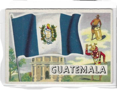 1956 Topps Flags of the World Guatemala (5) #78 VG