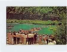 Postcard Canoe Racing Susquehanna River Endless Mountains Pennsylvania USA