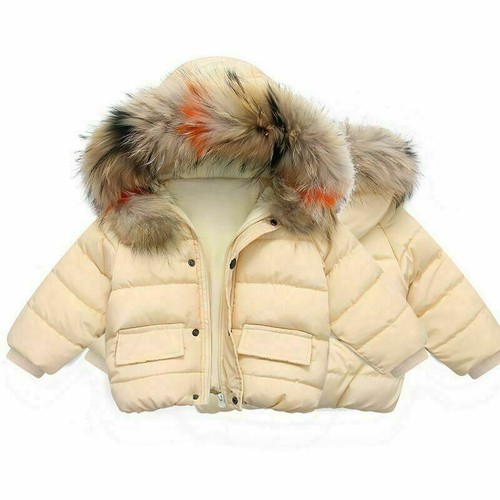 Winterjacke Baby warm Kapuze Oberbekleidung Mantel süß Jungen Mädchen Kleinkind Kleidung - Bild 13 von 16