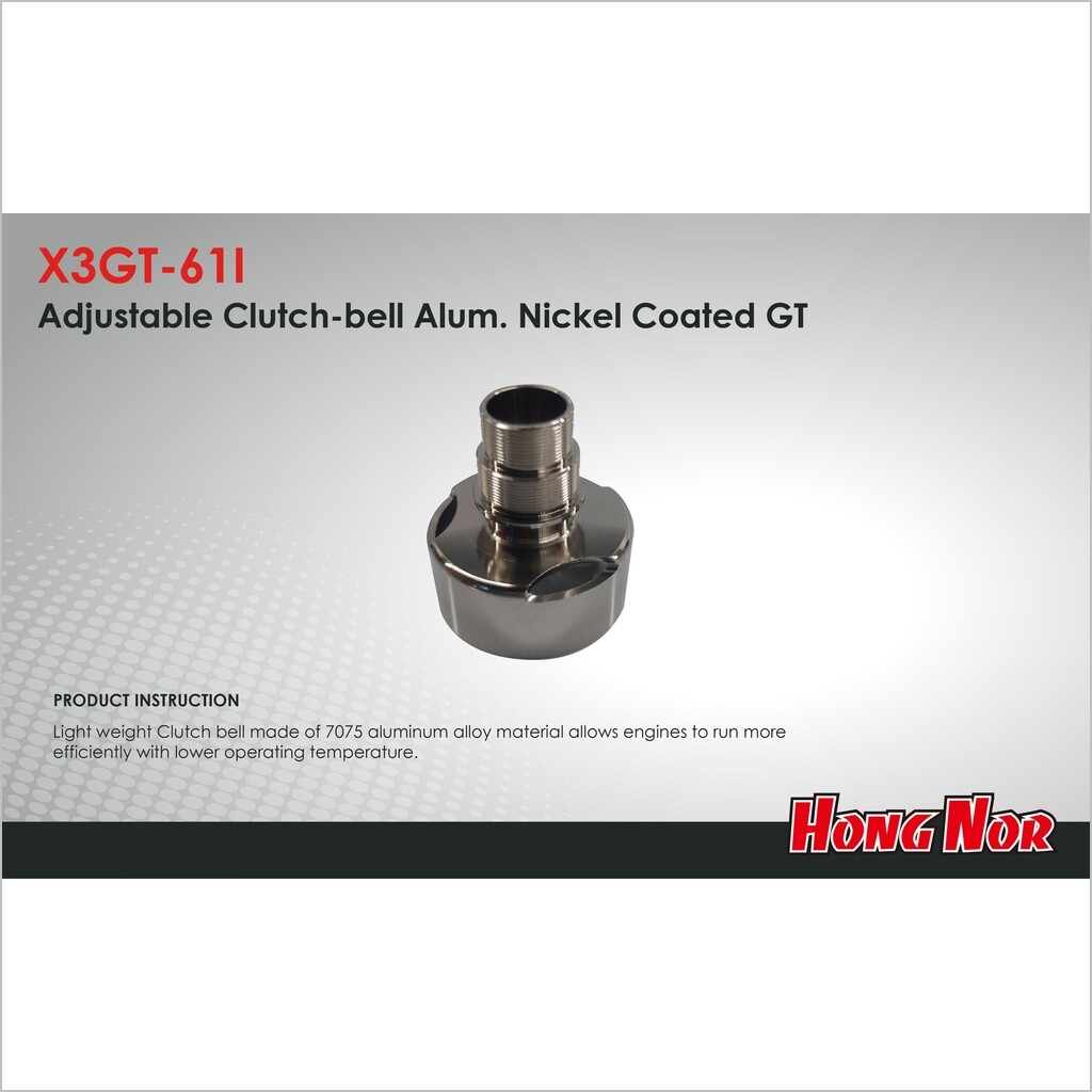 Alum. Clutch Bell #X3GT-61I (RC-WillPower) HongNor X3-GTS | eBay