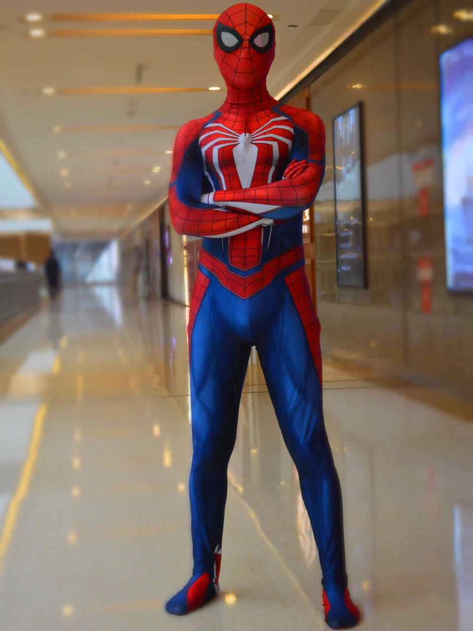 PS4 Spiderman Costume Insomniac Games Version Spider-Man Cosplay Suit Adult Kids PS4 Spiderman Costume Insomniac Games Version Spider-Man Cosplay Suit Adult Kids
