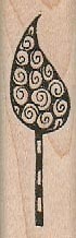 Whimsical Tree 3/4 x 2 1/4" Rubber Stamp, Plant Stamp, Tree Stamp