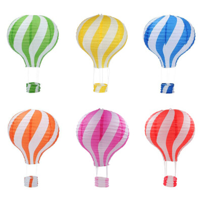 12 inch Hanging Hot Air Balloon Paper Lanterns Set Party Decoration 6 Pieces