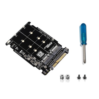 M.2 SSD to U.2 Adapter 2in1 M.2 NVMe and SATA-Bus NGFF SSD to PCI-E U.27288