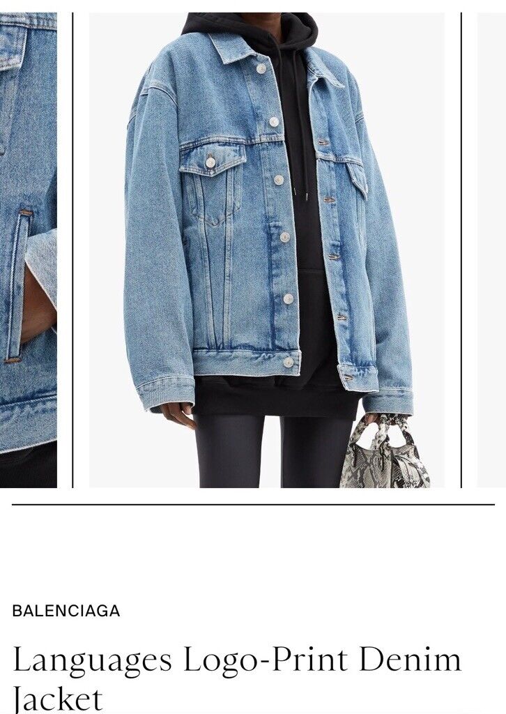balenciaga oversized denim jacket | eBay balenciaga oversized denim jacket | eBay