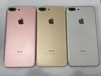 Lot of 3 iPhone 7 Plus + 100% OEM Genuine Original back housing Replacement Used