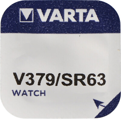 Watch Varta V 379 Watch Cell Button Cell SR 521 SW V379 Silver Oxide 14mAh