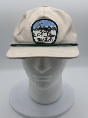 Revolvr Stag Patch Hat Off White Snapback