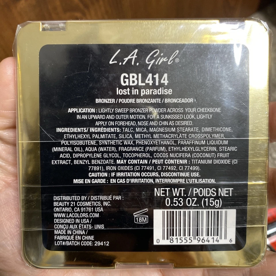 L.A. Girl Matte Bronzer Lost In Paradise GBL414 .53oz New Sealed - Image 3 of 3