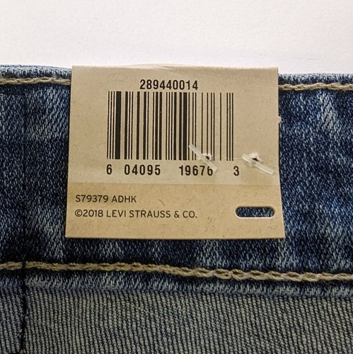 Levis Womens 26W Boyfriend Mid Rise Tapered Blue Jeans Distressed Flex Denim New - Picture 4 of 7