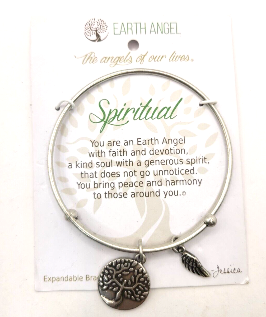 Earth Angel Spiritual: Charm Bracelet Antique Silver Tone