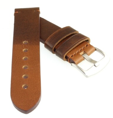 Vintage Uhrenband Modell Vintage-Persio haselnuss 22 mm, kompatibel Panerai