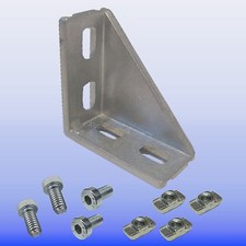 Winkel 20 x 40 Nut 6 Bosch  Raster mit Befestigung - Aluprofil 20 Strebenprofil