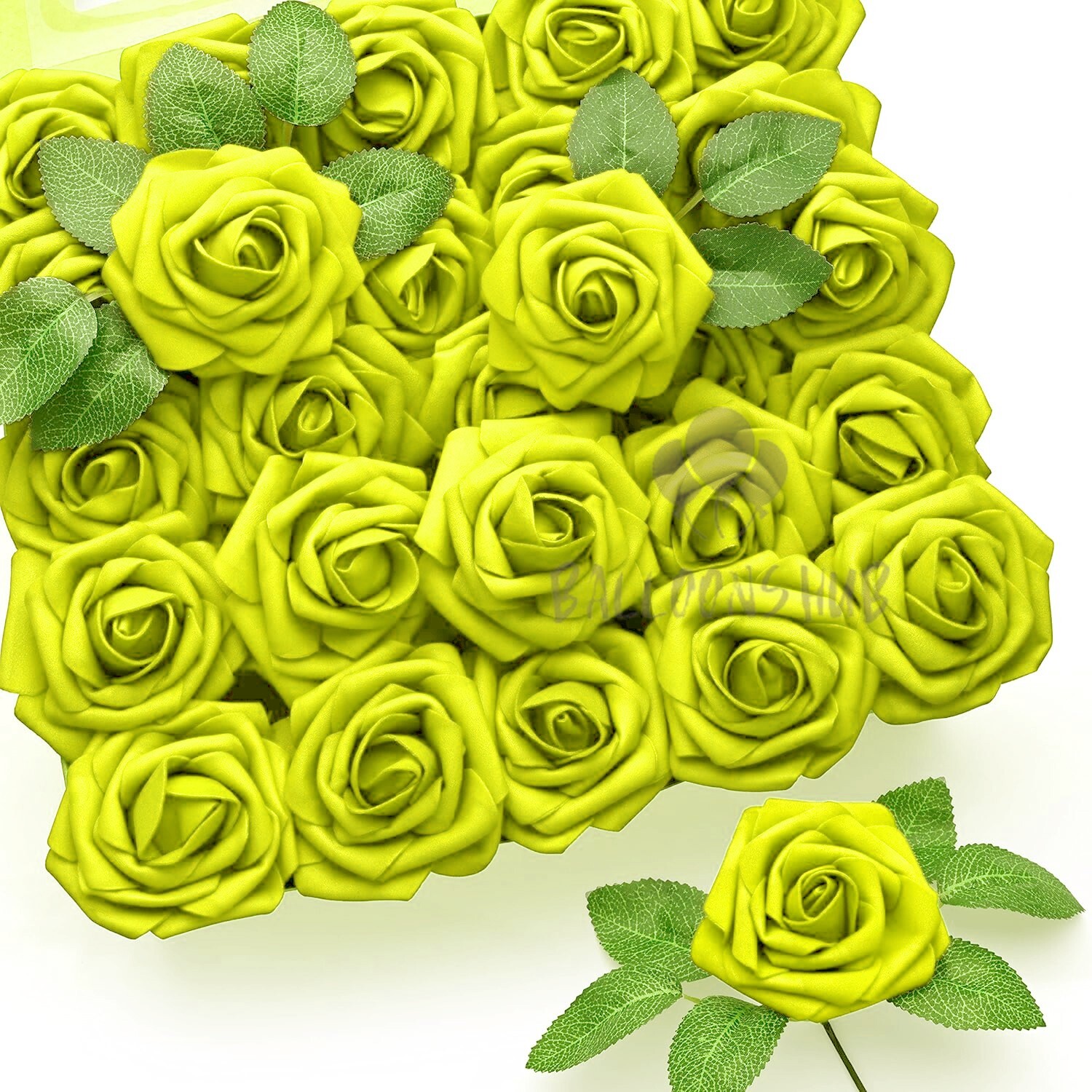 50 Pcs Large 6CM Artificial Flowers Foam Rose Heads Wedding Party Decor Bouquet