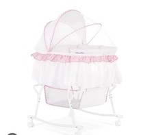 NEW Dream On Me Lacy Portable 2 in 1 Bassinet and Cradle in Pink and White