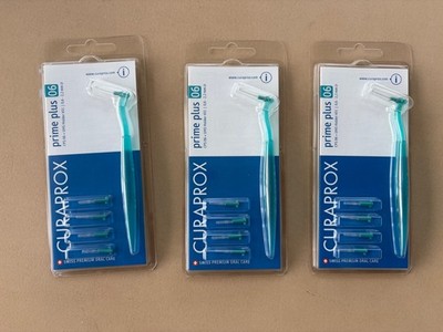 3x Curaprox Prime Plus Set - 5x CPS06 türkis Interdentalbürsten plus Halter