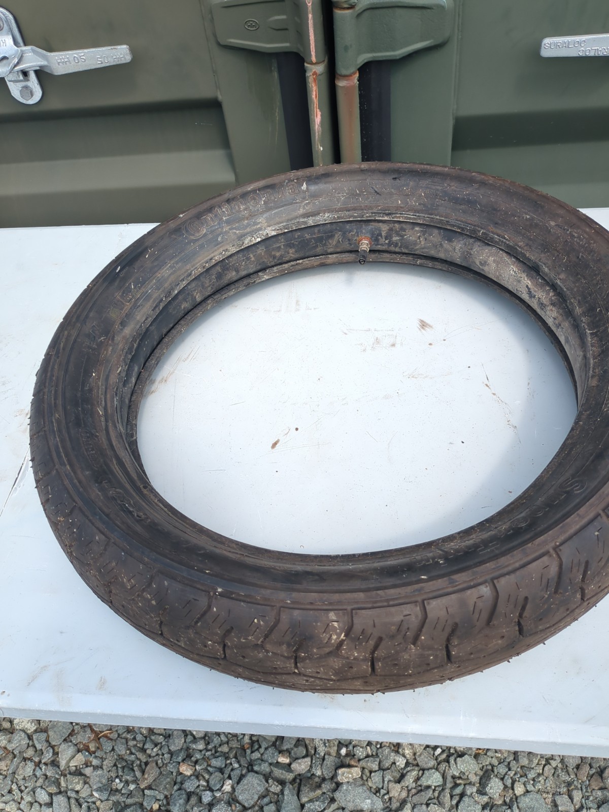 1 x 4.00-18 64H TK Rear, Continental Super Twin Motorcycle Tyre - New Old Stock