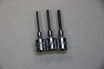 Mac Tools MX3BS 3/32'', 2MM, 3.5MM TORX Bit Socket Driver 1/4'' Drive Chrome