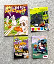 Halloween Activity Books Lot of 4 NEW Paperbacks Coloring / Paint with Water /