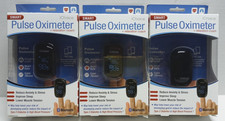 Lot of 3 Smart Pulse Oximeter Relaxation Coach with Bluetooth Model OX200 NEW
