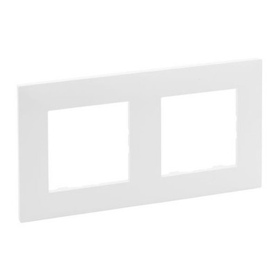 Legrand GmbH 864172 Legrand Niloe Step 2-fach Rahmen Farbe: Ultraweiß