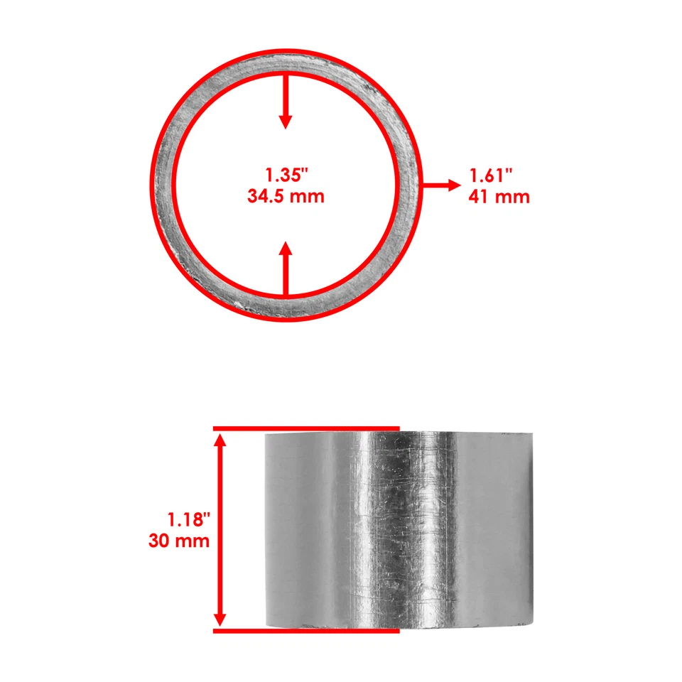 Junta silenciadora silenciador escape para Yamaha Road Star 1600 XV1600A 1999 2000-2003 Foto 2 de 4