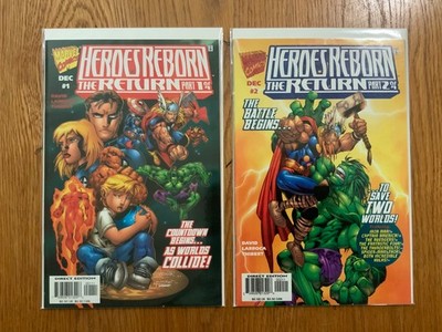 HEROES REBORN The Return Part 1 and Part 2 Lot of (2) Marvel Comics