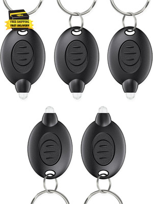 5 Pack LED Keychain Flashlight Mini LED Keychain Light 12 Lumen Portable Ultra B