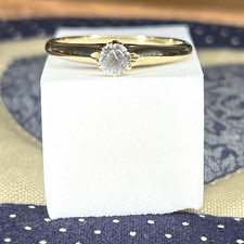 14K yellow gold, Spinel gemstone ring