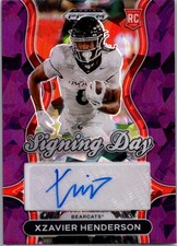 2025 Panini Prizm Draft Picks #SD-XHN Xzavier Henderson Signing Day #/199