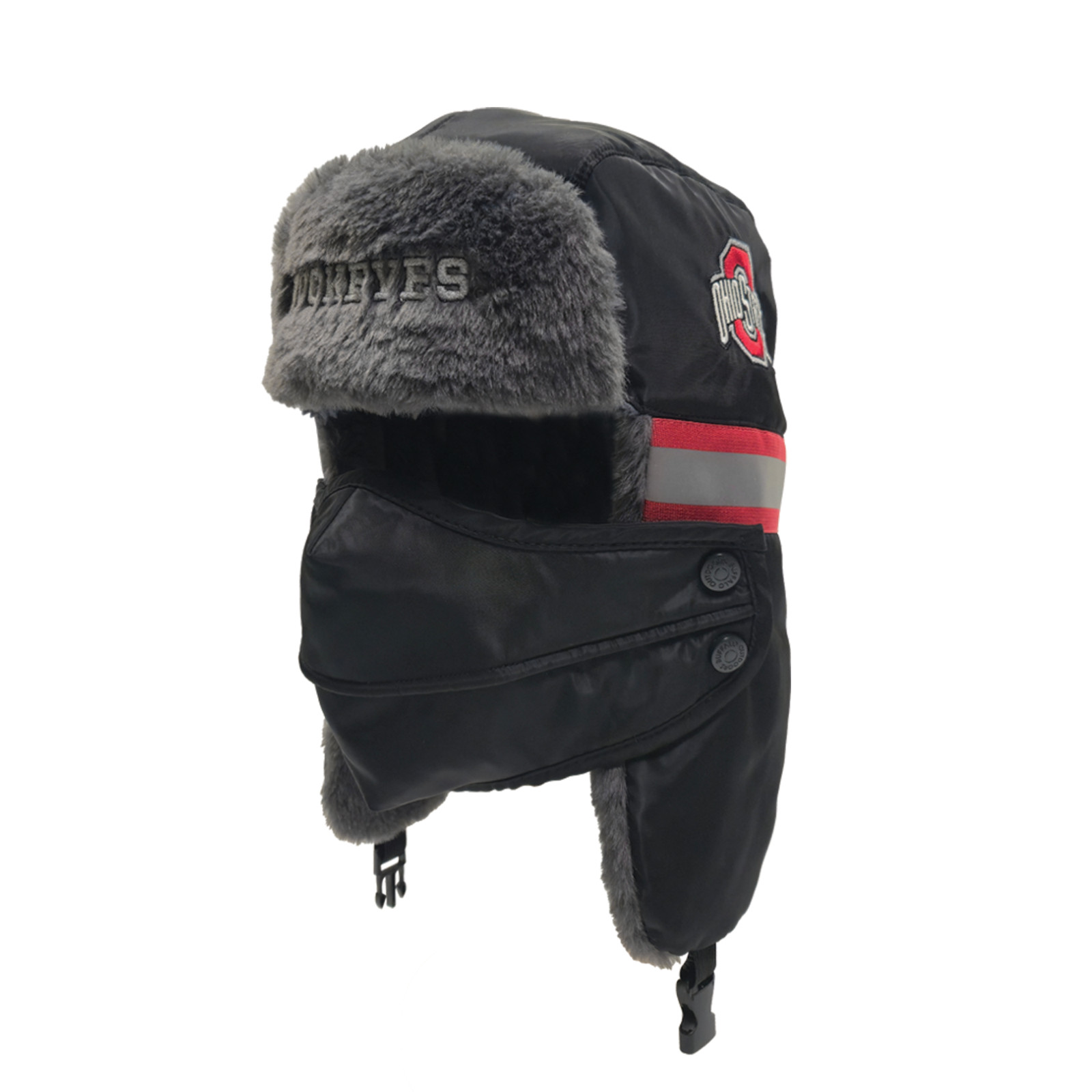 Buffalo Outdoors&reg; NCAA Safety Ohio State Safety Reflective Aviator Hat
