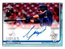 Luis Urias 2019 Topps Chrome Rookie Autograph /499 Refractor #RA-LU